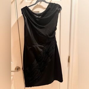 Max & Cleo Black Sheath Cocktail Dress  Size 12